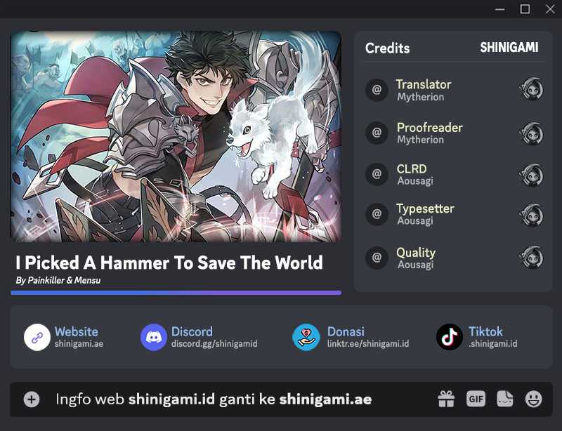 Komik I Picked A Hammer To Save The World Chapter 49 gambar 1