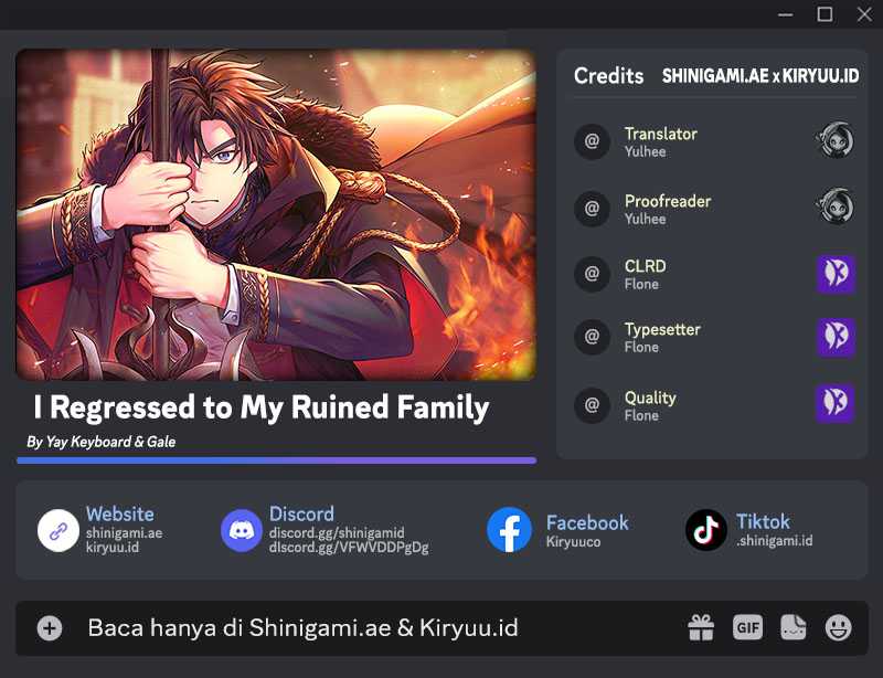 Komik I Regressed to My Ruined Family Chapter 60 gambar 1