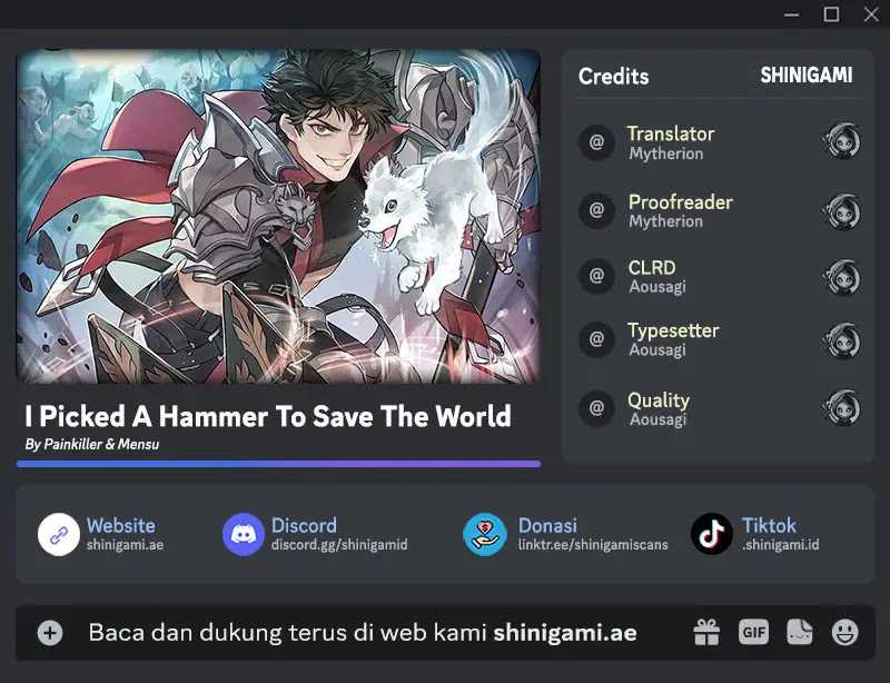 Komik I Picked A Hammer To Save The World Chapter 50 gambar 1