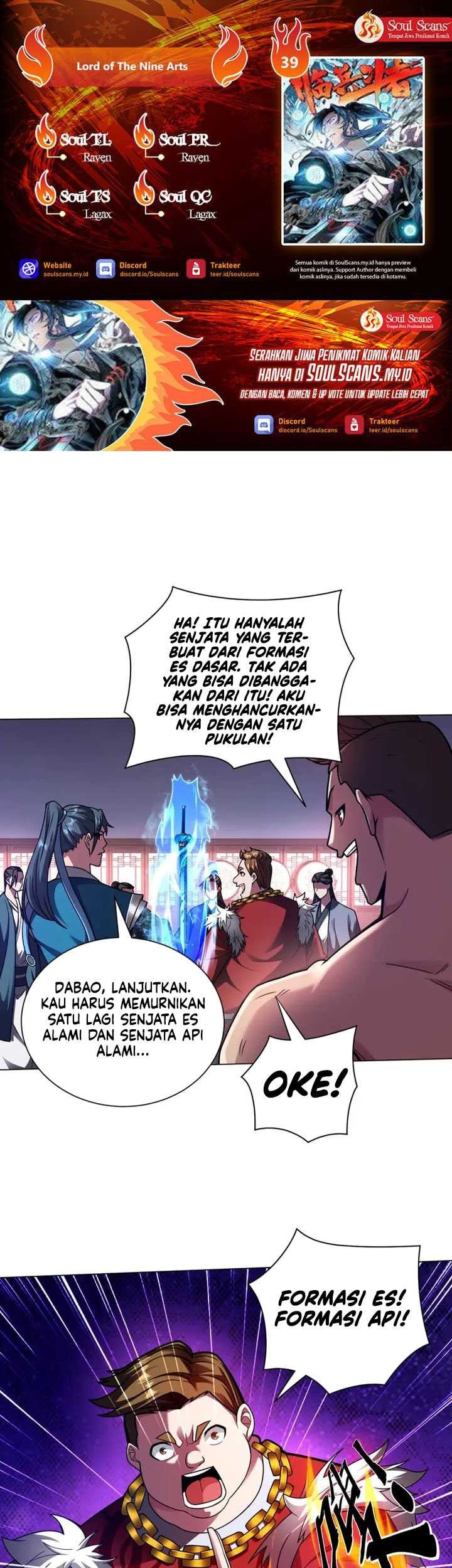 Komik Lord of Nine Arts Chapter 39 gambar 1