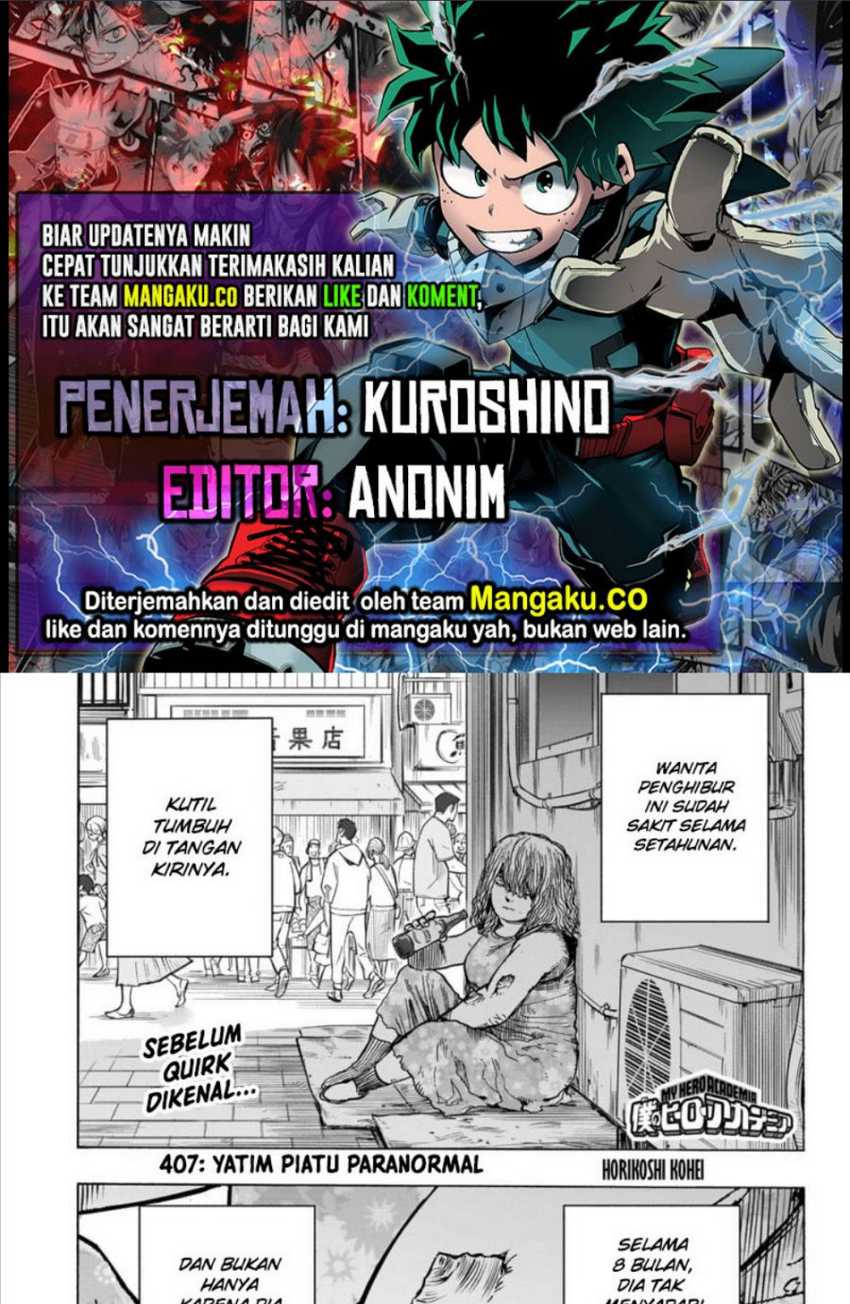 Komik Boku no Hero Academia Chapter 407 gambar 1