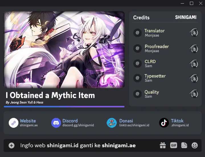 Komik I Obtained a Mythic Item Chapter 82 gambar 1