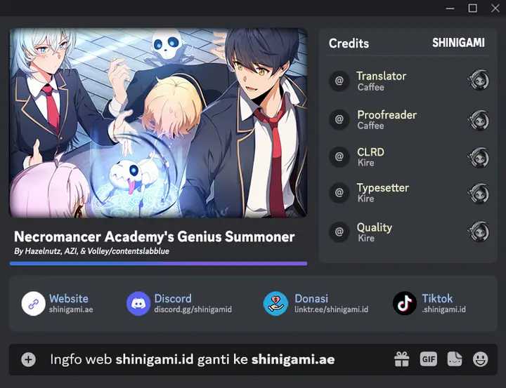 Komik Necromancer Academy’s Genius Summoner Chapter 11 gambar 1