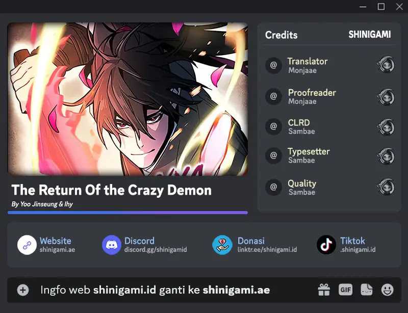 Komik Return of the Mad Demon Chapter 99 gambar 1
