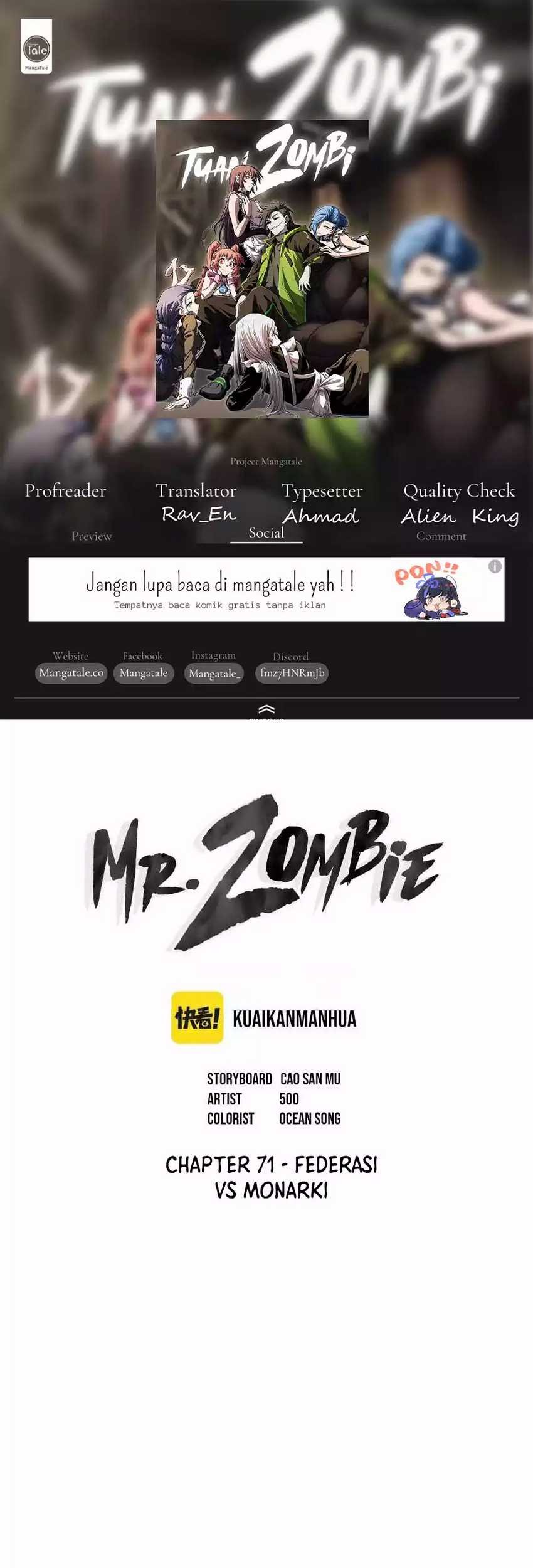Komik Mr. Zombie Chapter 71 gambar 1