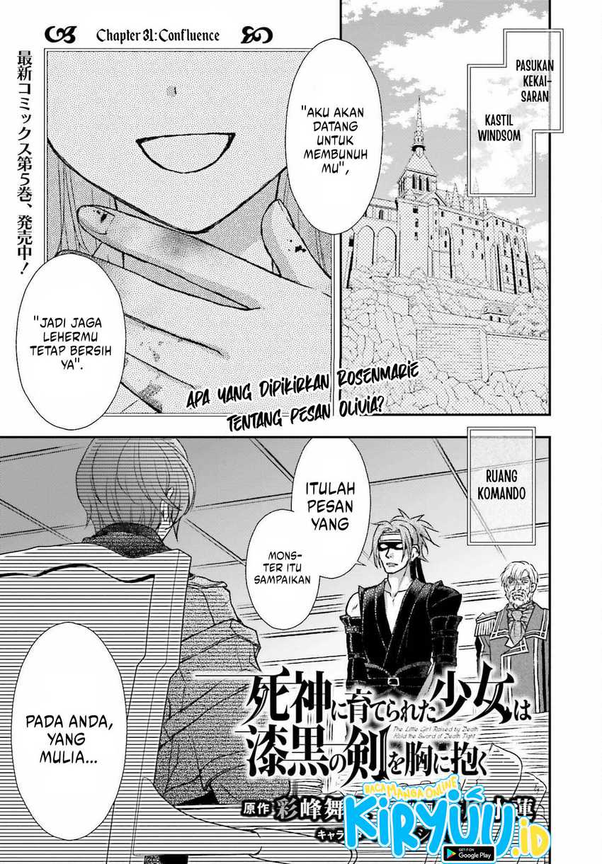 Manga Shinigami ni Sodaterareta Shoujo wa Shikkoku no Tsurugi wo Mune ni Idaku Chapter 31 gambar 2