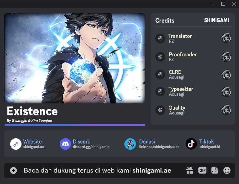 Komik Existence Chapter 70 gambar 1