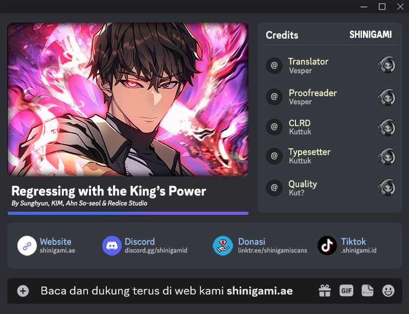 Komik Regressing With The King’s Power Chapter 17 gambar 1
