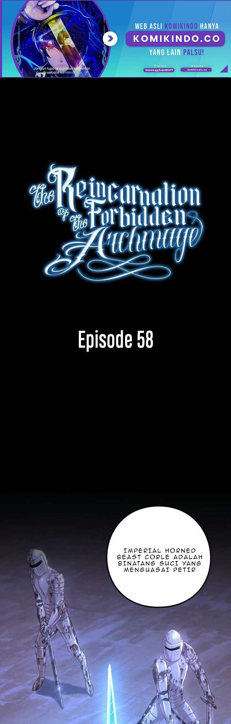 Manhwa The Reincarnation of the Forbidden Archmage Chapter 58 gambar 2