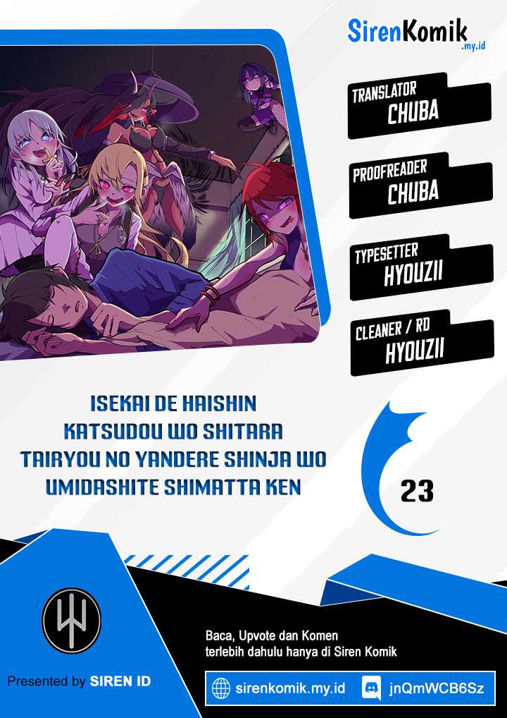 Komik Isekai de Haishin Katsudou wo Shitara Tairyou no Yandere Shinja wo Umidashite Shimatta Ken Chapter 23 gambar 1