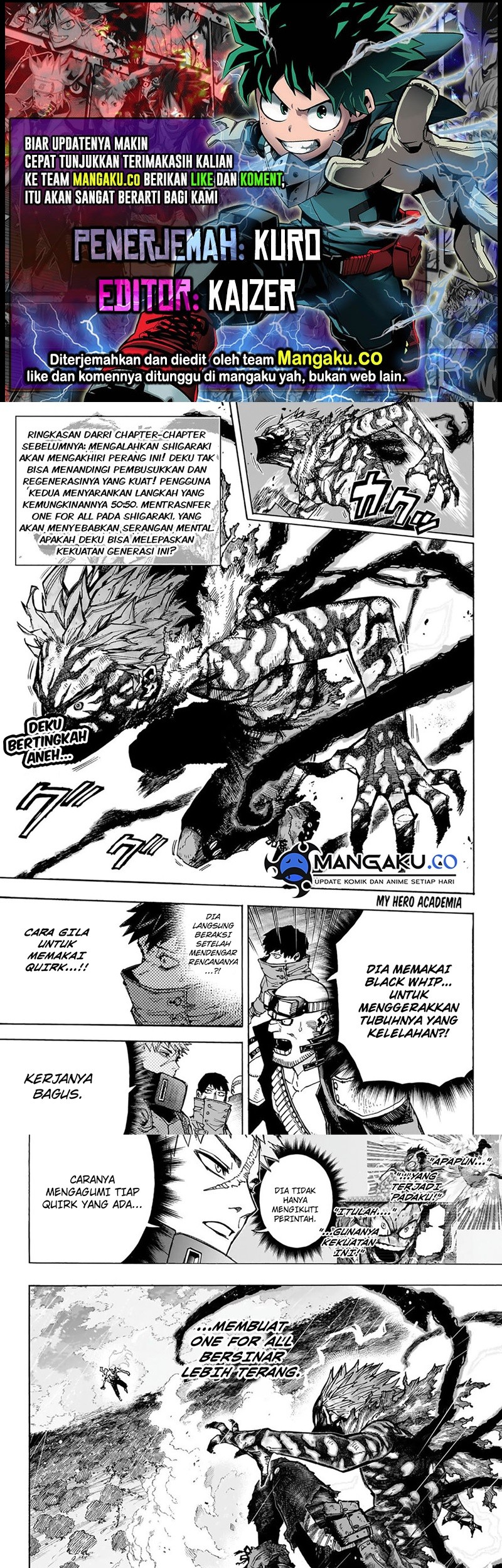 Komik Boku no Hero Academia Chapter 414 gambar 1