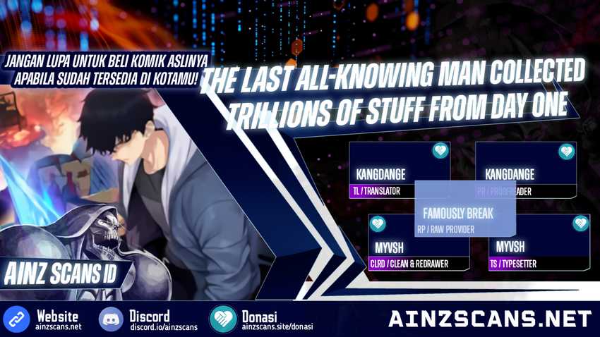 Komik The Last All-Knowing Man Collected Trillions of Stuff from Day One Chapter 03 gambar 1