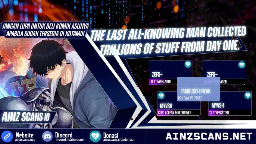Komik The Last All-Knowing Man Collected Trillions of Stuff from Day One Chapter 02 gambar 1