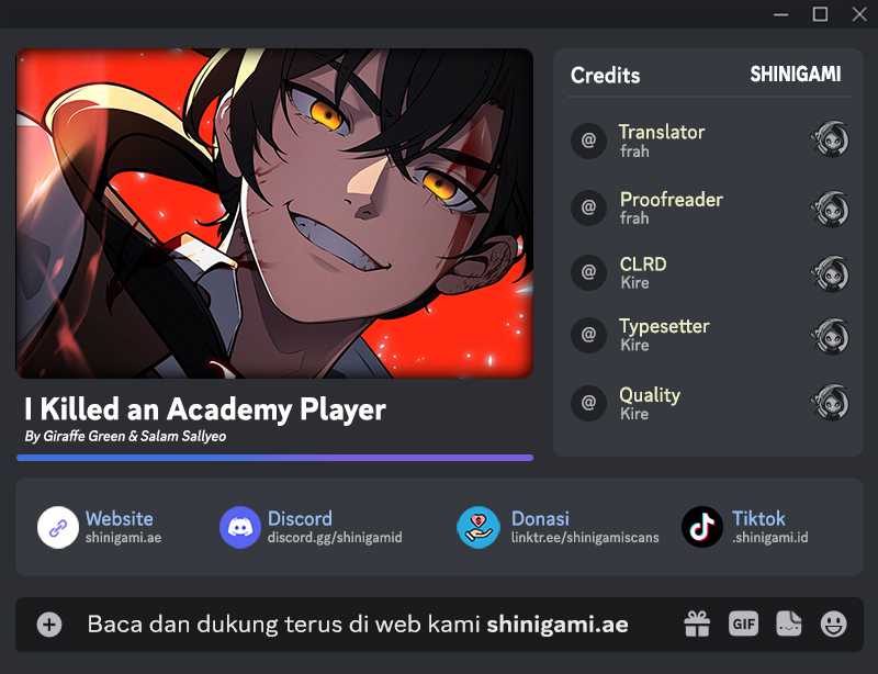 Komik I Killed An Academy Player Chapter 13 gambar 1