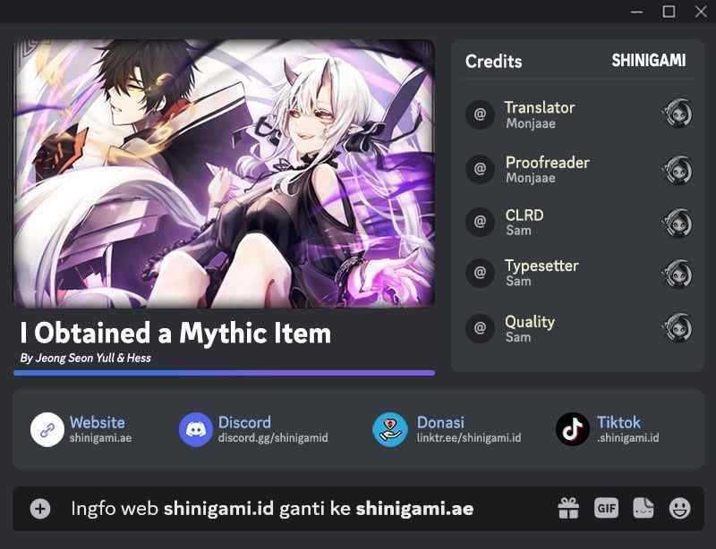 Komik I Obtained a Mythic Item Chapter 96 gambar 1