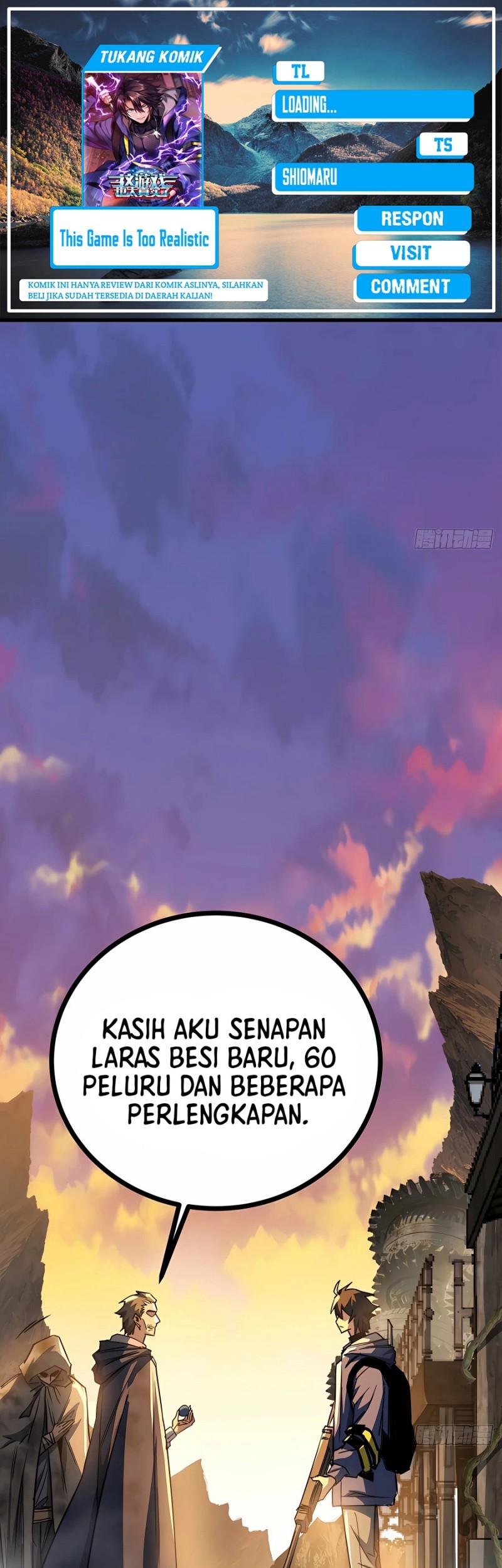 Komik This Game Is Too Realistic Chapter 14 gambar 1