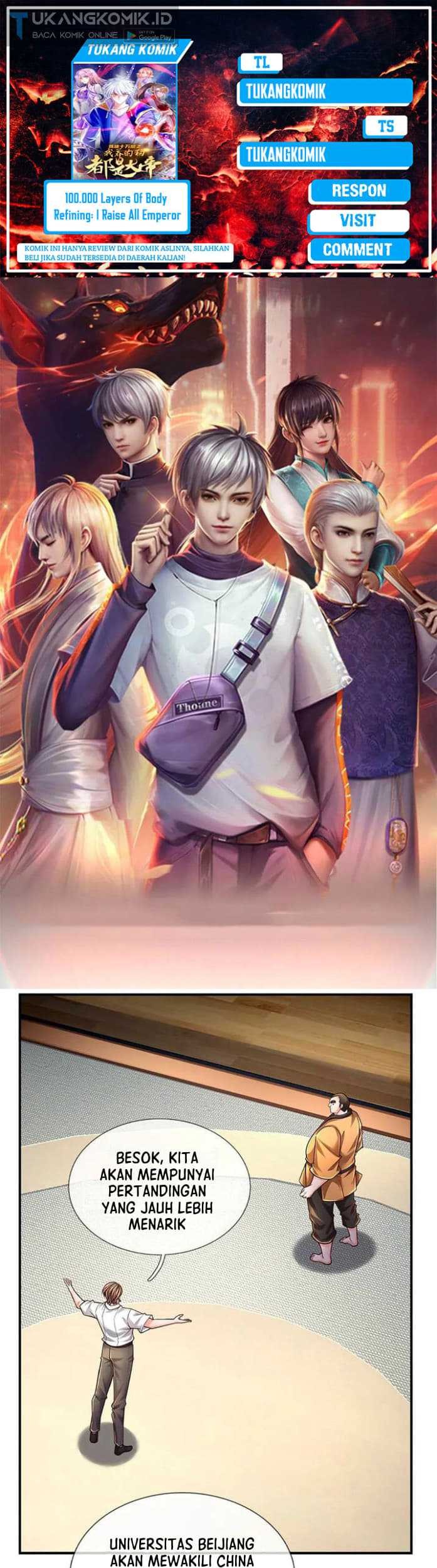 Komik 100.000 Layers Of Body Refining: I Raise All Emperor Chapter 211 gambar 1
