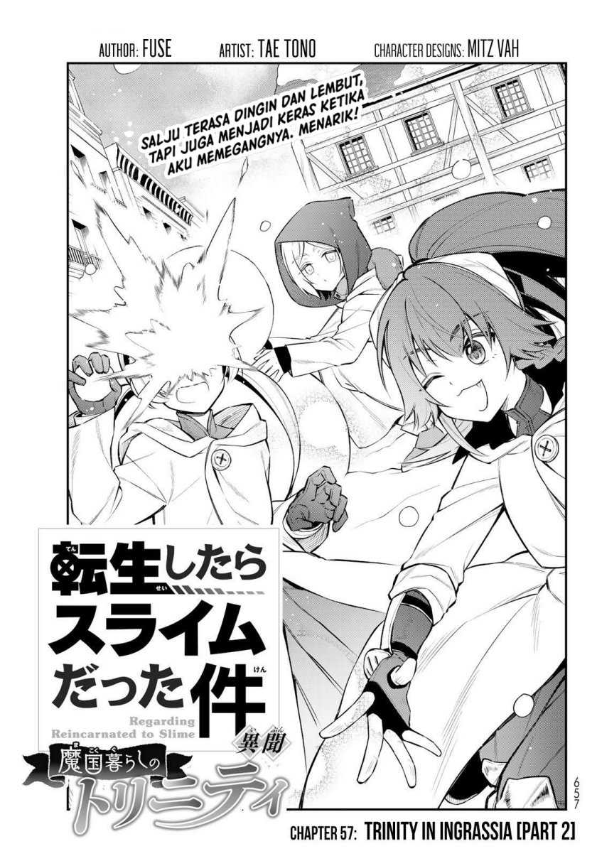 Manga Tensei Shitara Slime Datta Ken Ibun: Makoku Gurashi no Trinity Chapter 57 gambar 2