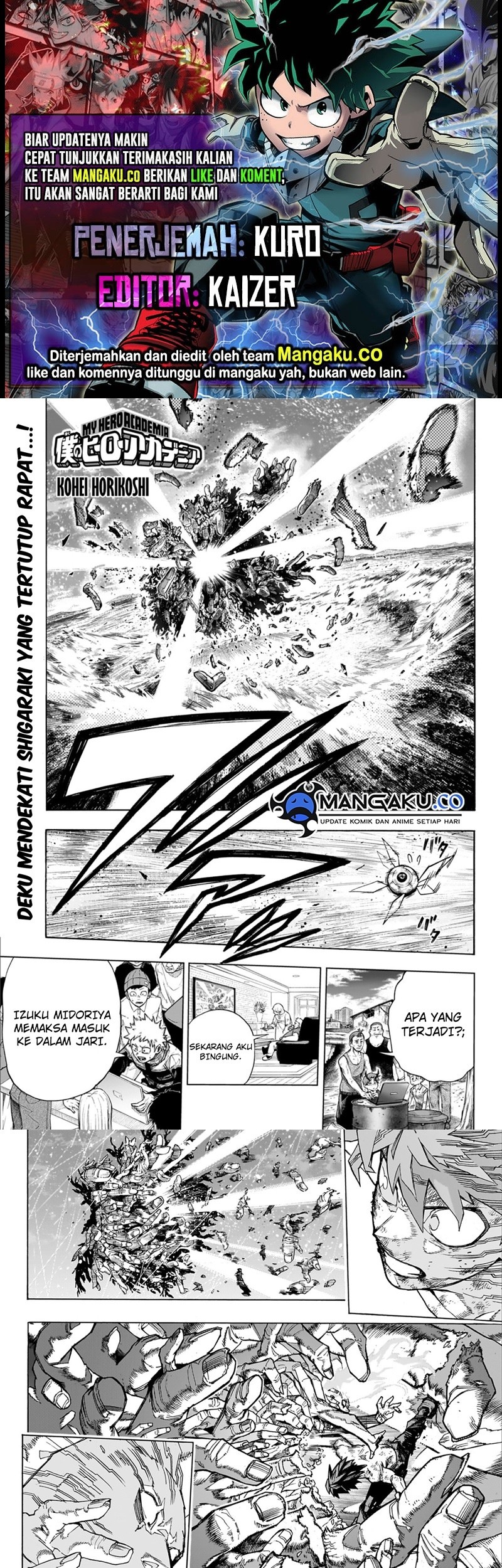 Komik Boku no Hero Academia Chapter 417 gambar 1