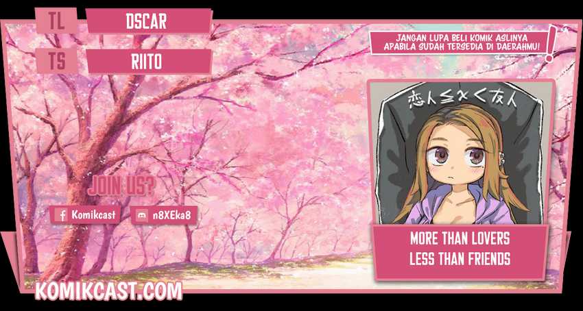Komik More Than Lovers Less Than Friends Chapter 03 gambar 1