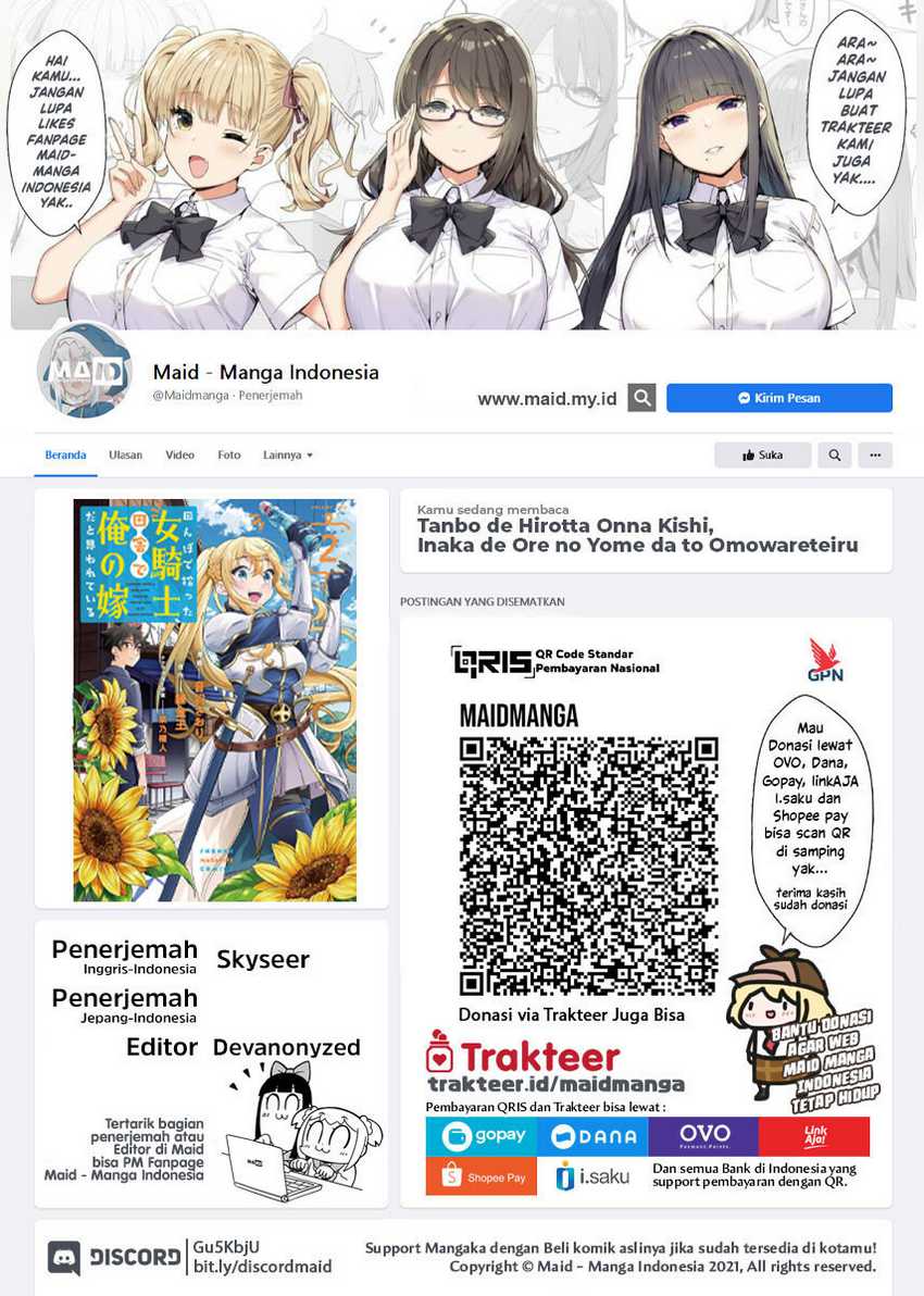Manga Tanbo de Hirotta Onna Kishi, Inaka de Ore no Yome da to Omowareteiru Chapter 15 gambar 2