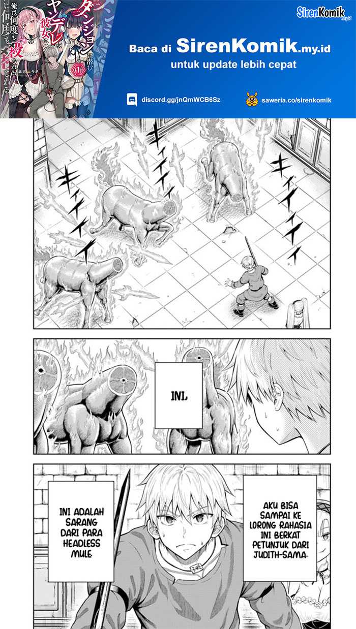 Manga Dungeon ni Hisomu Yandere na Kanojo ni Ore wa Nando mo Korosareru Chapter 11 gambar 2