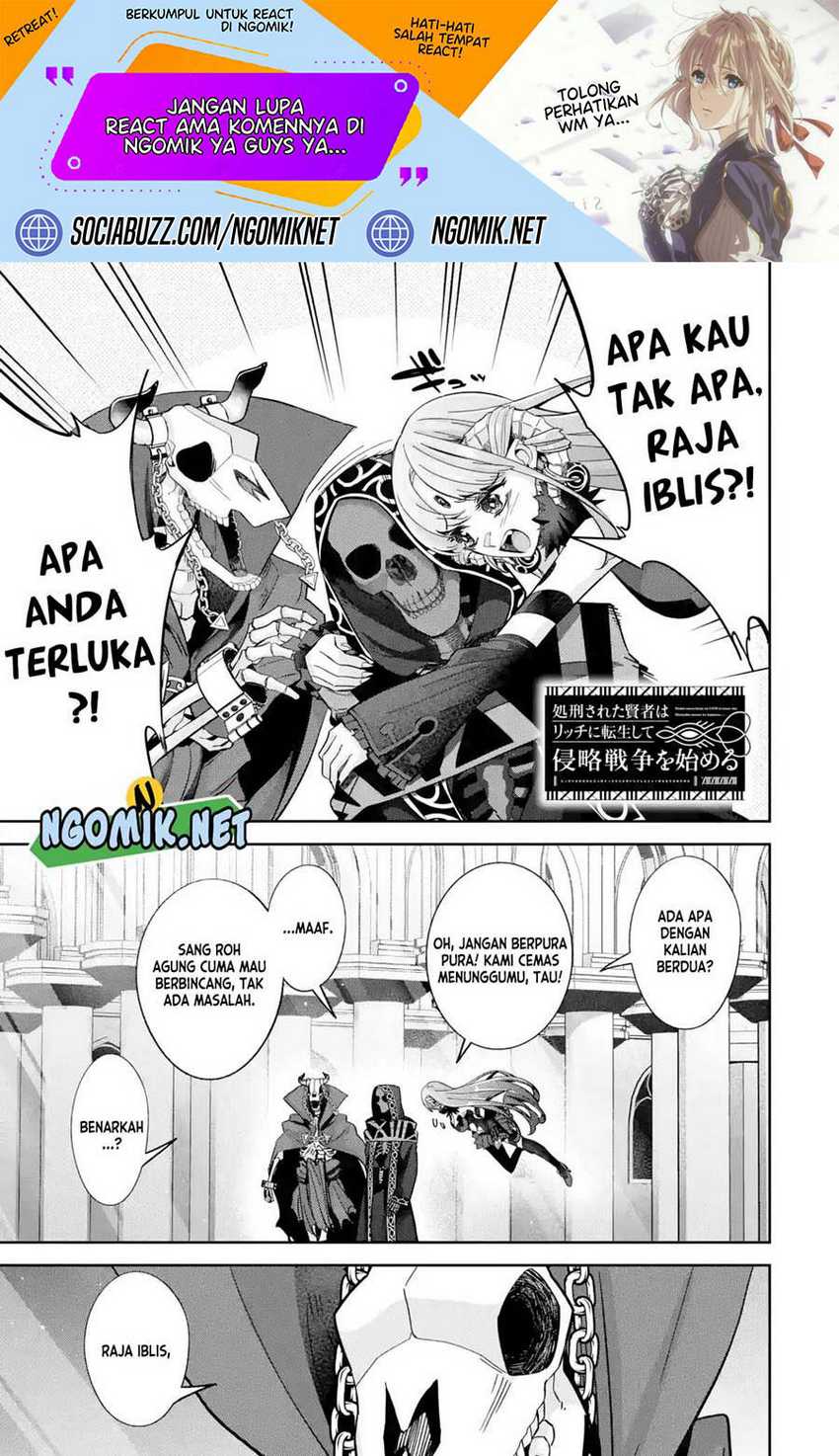 Manga The Executed Sage is Reincarnated as a Lich and Starts an All-Out War Chapter 35 gambar 2