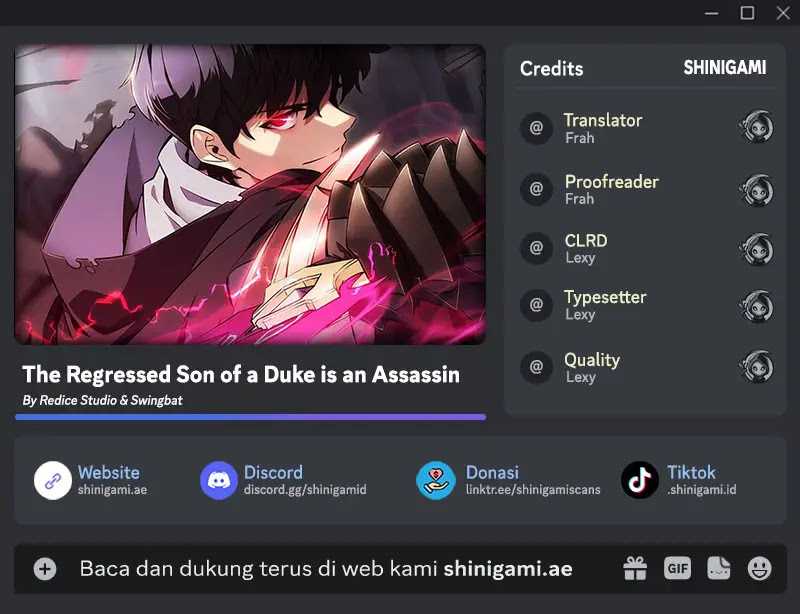 Komik The Regressed Son Of A Duke Is An Assassin Chapter 06 gambar 1