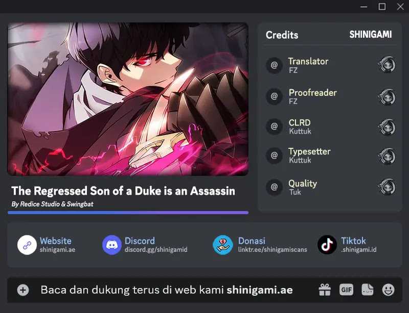 Komik The Regressed Son Of A Duke Is An Assassin Chapter 05 gambar 1