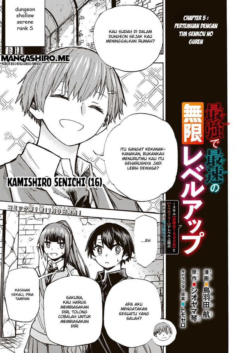 Manga Saikyou de Saisoku no Mugen Level Up Chapter 05 gambar 2