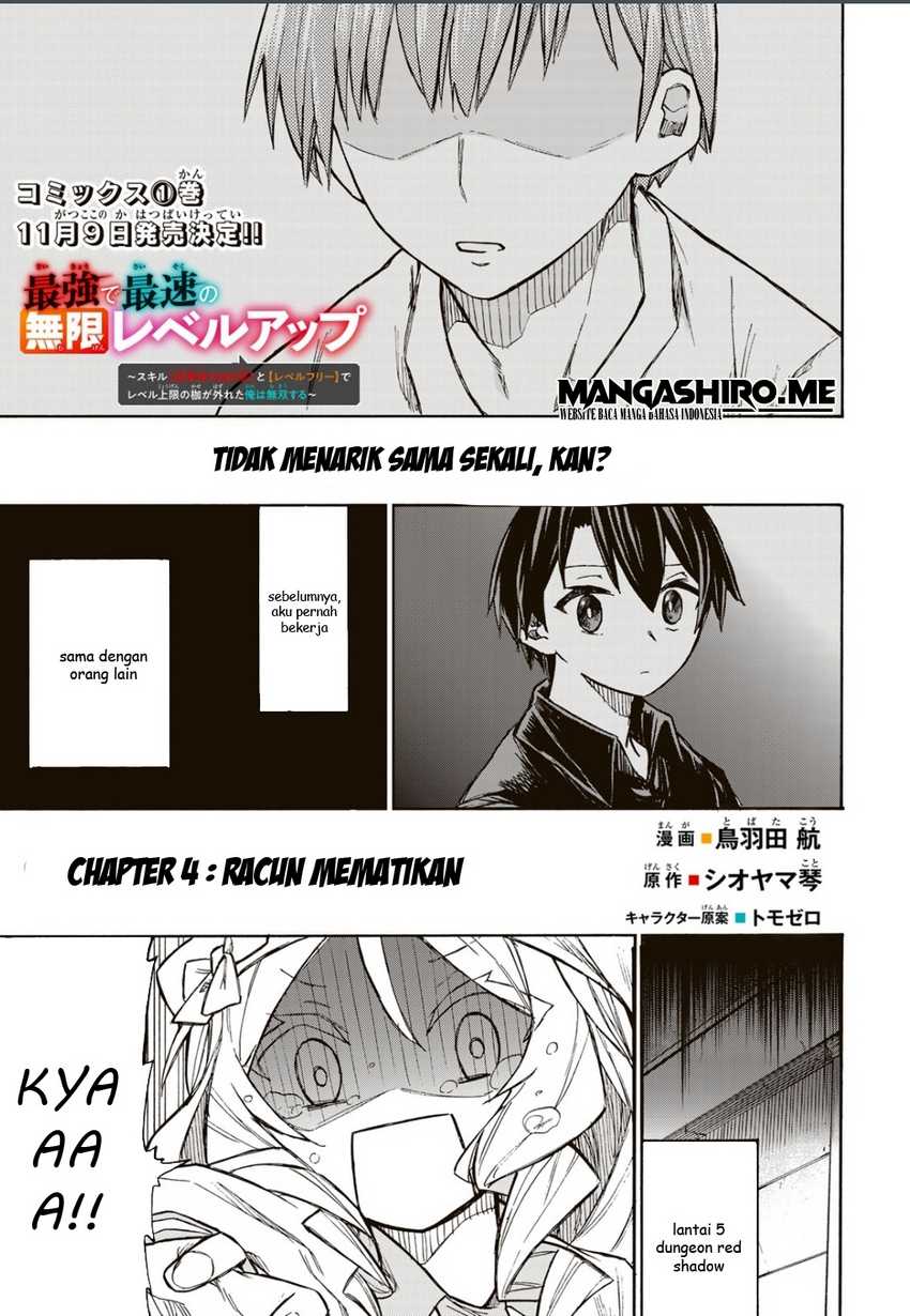 Manga Saikyou de Saisoku no Mugen Level Up Chapter 04 gambar 2