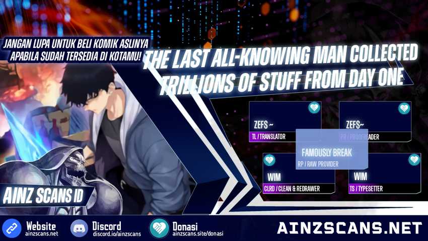 Komik The Last All-Knowing Man Collected Trillions of Stuff from Day One Chapter 06 gambar 1