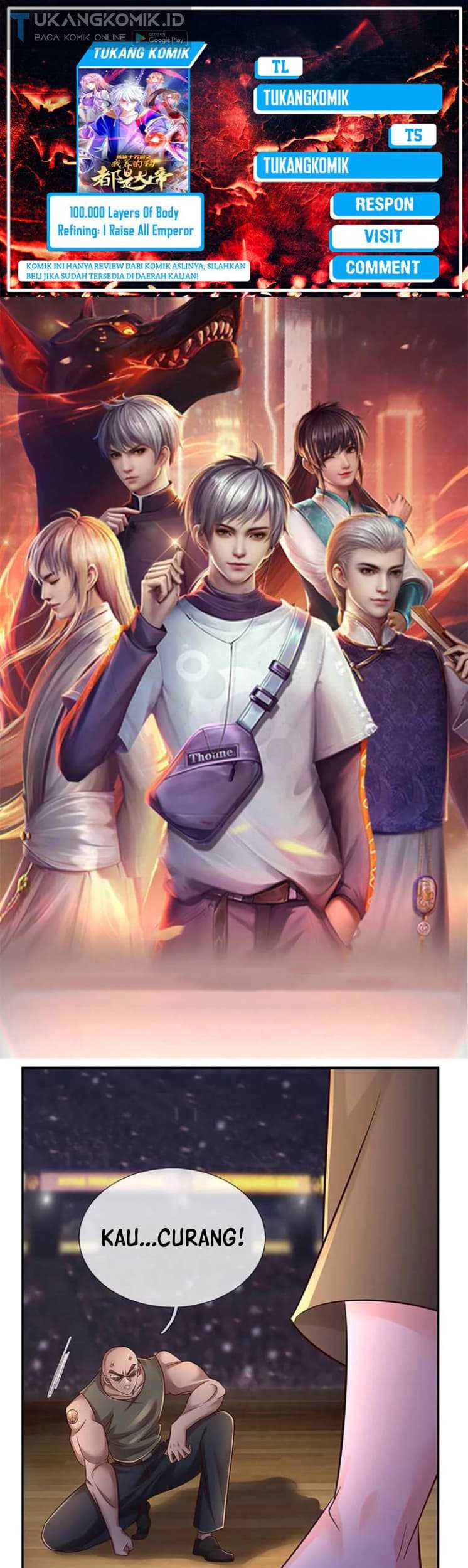 Komik 100.000 Layers Of Body Refining: I Raise All Emperor Chapter 222 gambar 1
