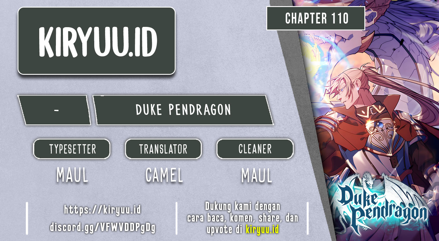 Komik White Dragon Duke: Pendragon Chapter 110 gambar 1
