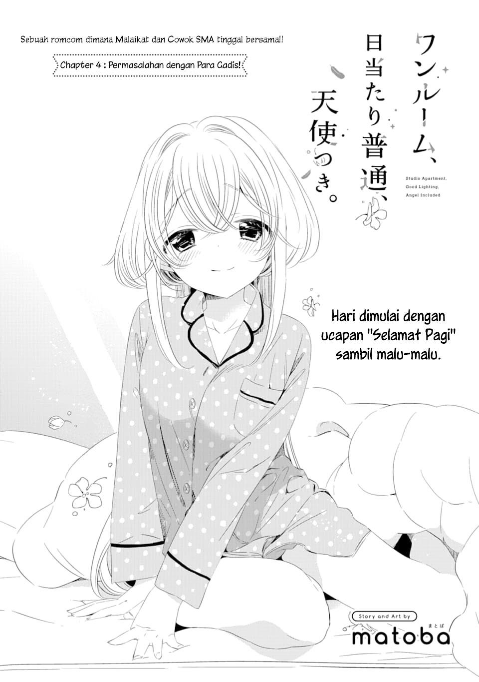 Manga One Room, Hiatari Futsuu, Tenshi-tsuki Chapter 4 gambar 2