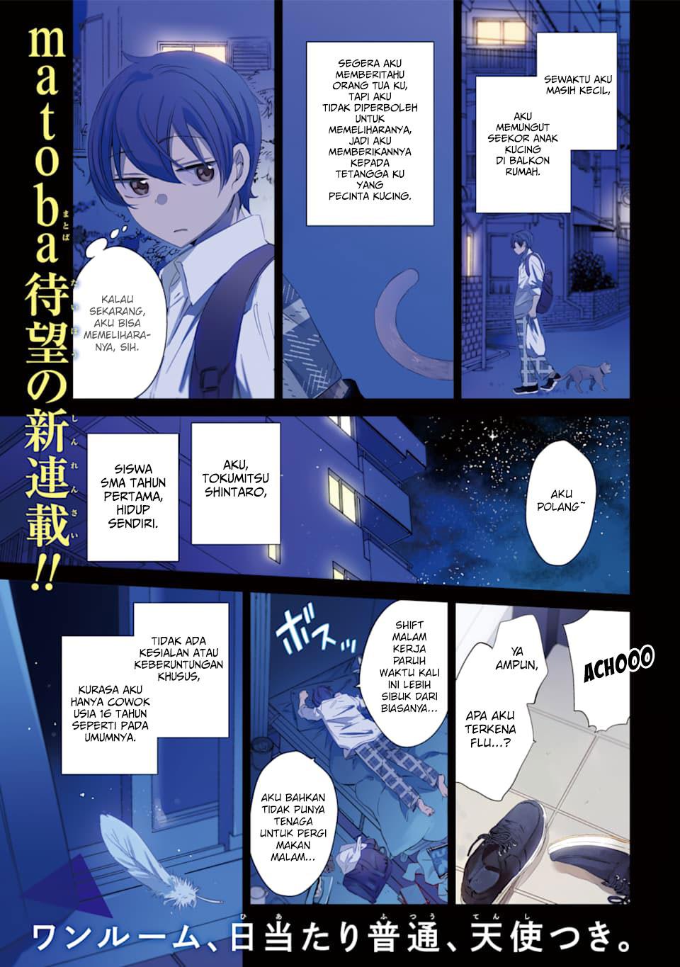 Manga One Room, Hiatari Futsuu, Tenshi-tsuki Chapter 1 gambar 2