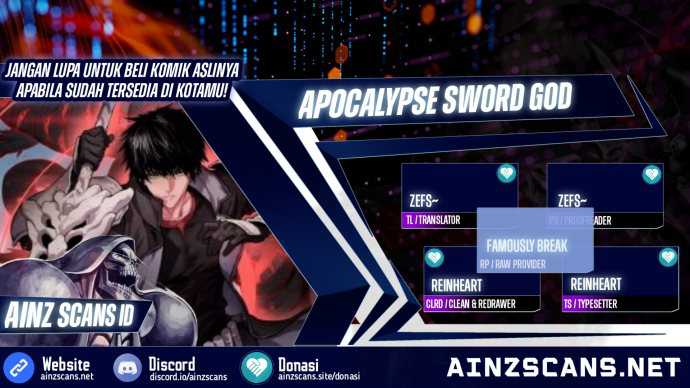 Komik Apocalypse Sword God Chapter 01 gambar 1