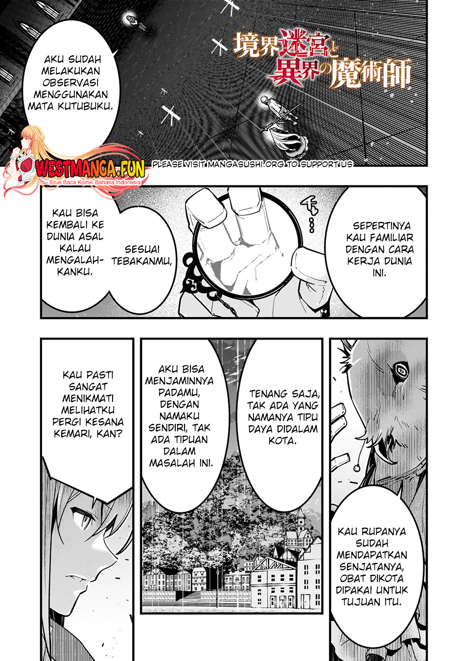 Manga Kyoukai Meikyuu to Ikai no Majutsushi Chapter 68 gambar 2