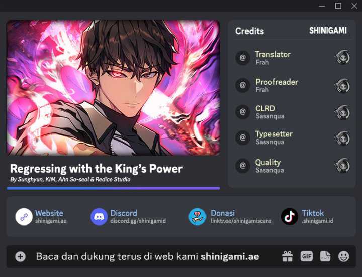Komik Regressing With The King’s Power Chapter 34 gambar 1