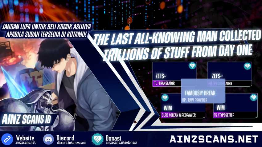 Komik The Last All-Knowing Man Collected Trillions of Stuff from Day One Chapter 09 gambar 1