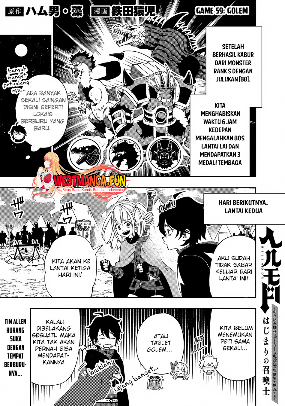 Manga Hell Mode: Yarikomi Suki no Gamer wa Hai Settei no Isekai de Musou Suru Chapter 59 gambar 2