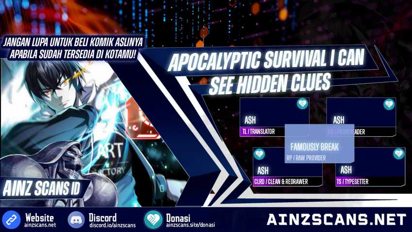 Komik Surviving in the Apocalypse: I Can See Hidden Clues Chapter 21 gambar 1