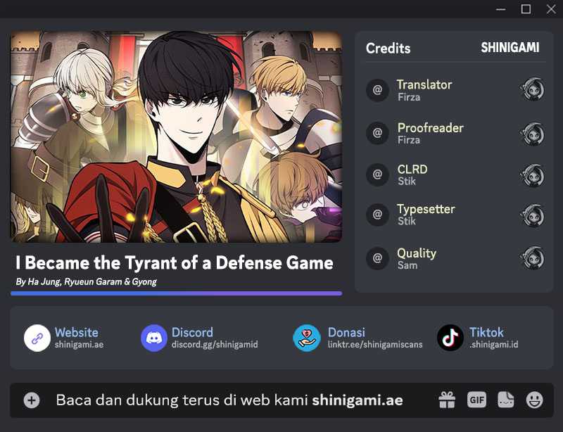 Komik I Became the Tyrant of a Defense Game Chapter 102 gambar 1