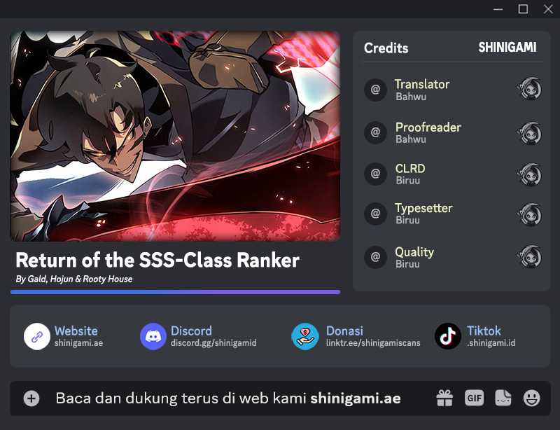 Komik Return of the SSS-Class Ranker Chapter 109 gambar 1