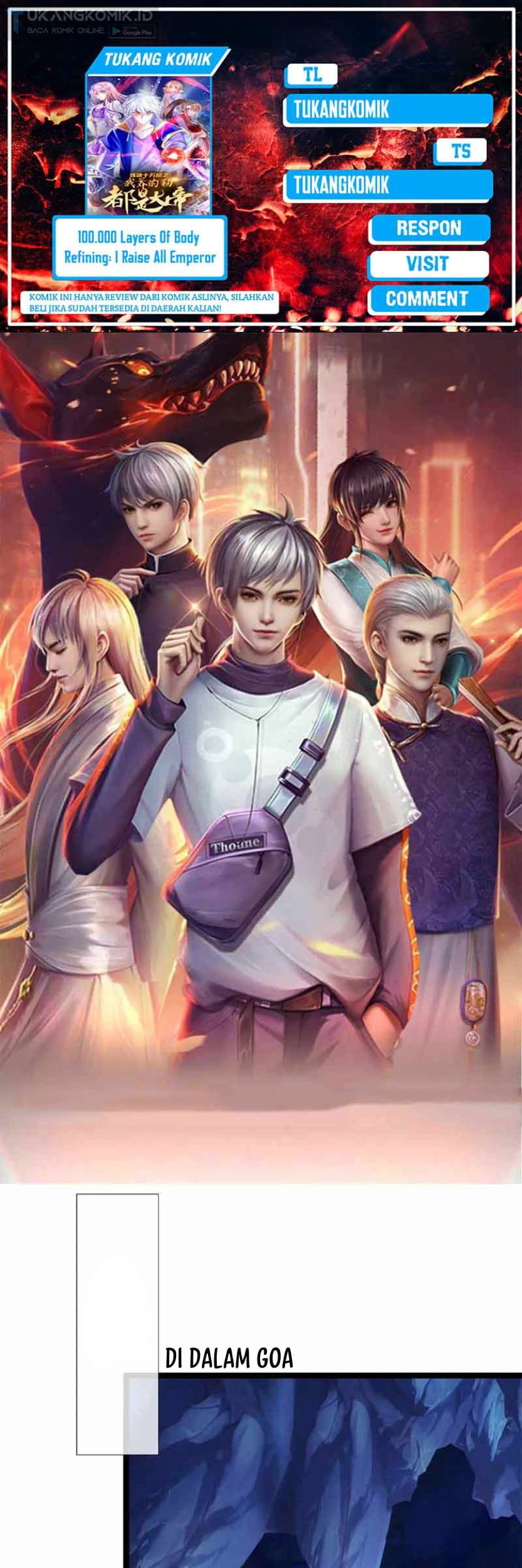 Komik 100.000 Layers Of Body Refining: I Raise All Emperor Chapter 244 gambar 1