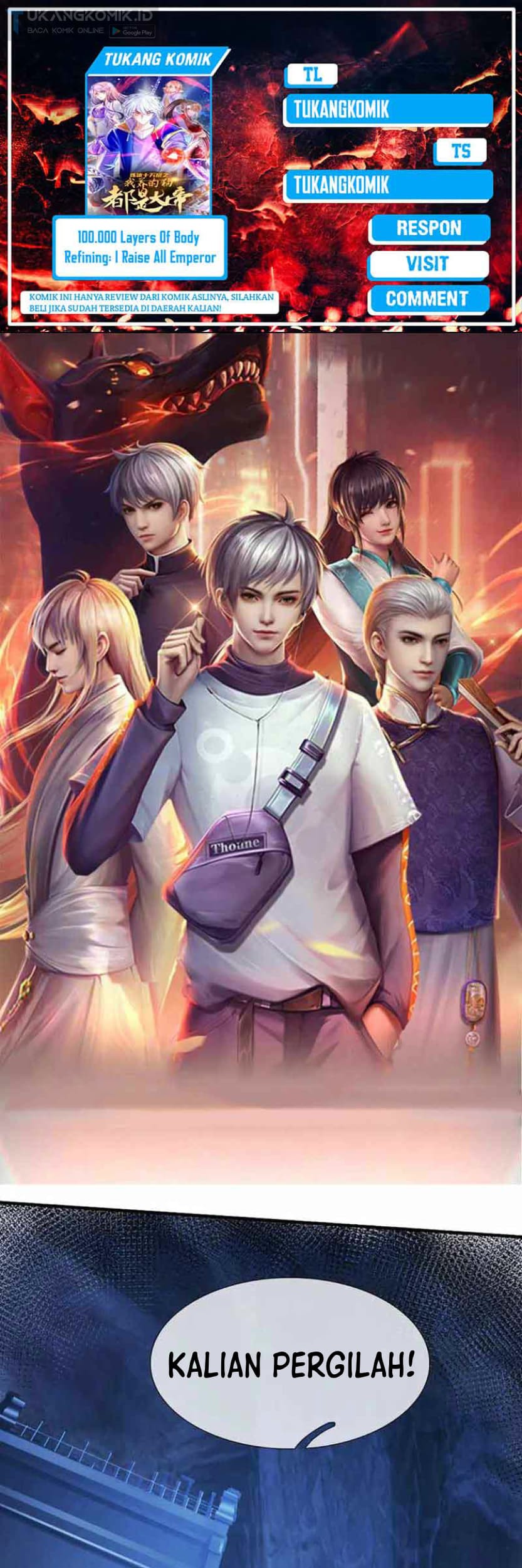 Komik 100.000 Layers Of Body Refining: I Raise All Emperor Chapter 245 gambar 1