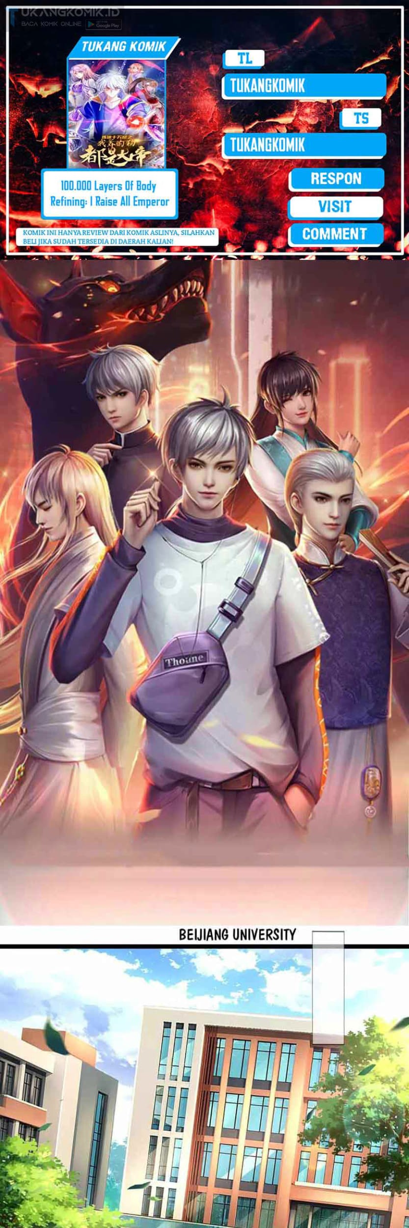 Komik 100.000 Layers Of Body Refining: I Raise All Emperor Chapter 246 gambar 1