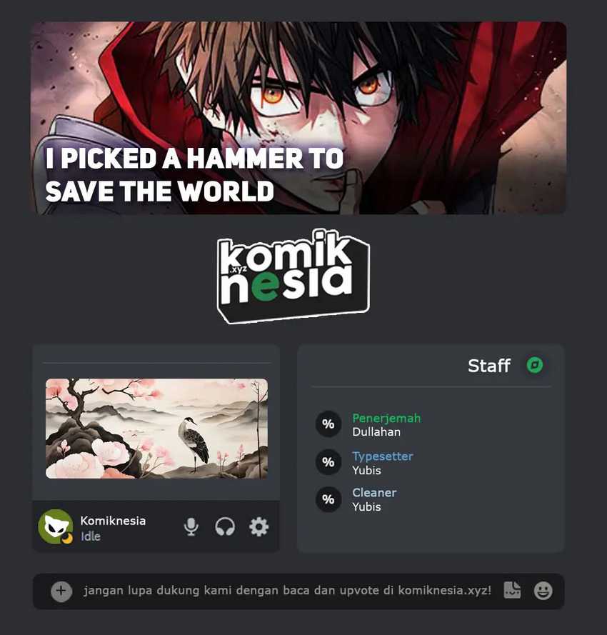 Komik I Picked A Hammer To Save The World Chapter 75 gambar 1