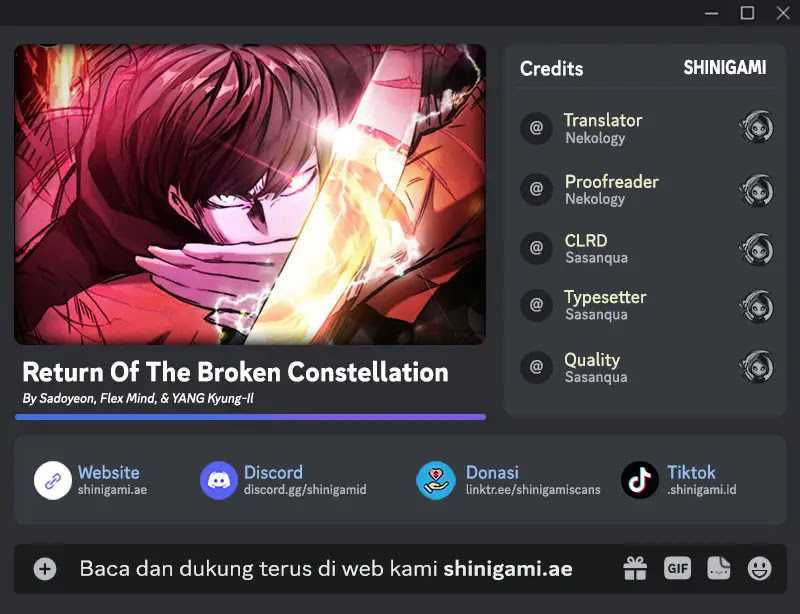 Komik Return of the Broken Constellation Chapter 116 gambar 1