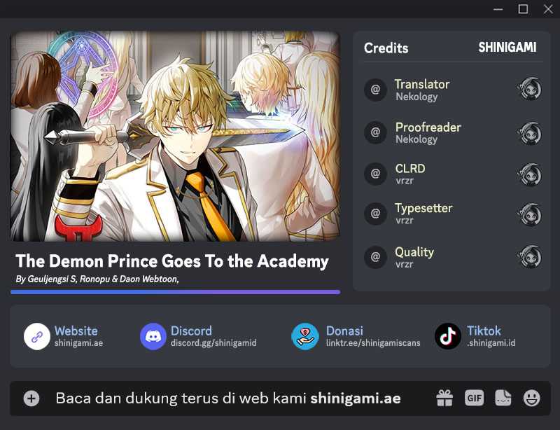 Komik The Demon Prince Goes to the Academy Chapter 73 gambar 1